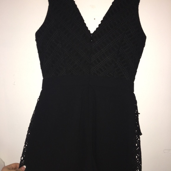 Black Romper with Lace - Picture 4 of 7